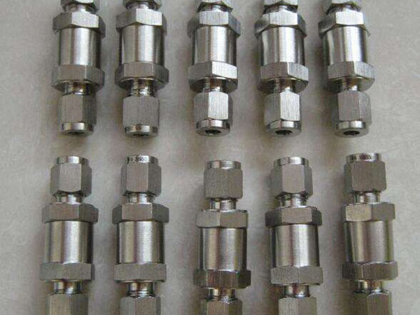 H21X-320p不銹鋼雙卡套單向閥，誠(chéng)投閥門(mén)氣動(dòng)，快擰止回閥